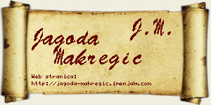 Jagoda Makregić vizit kartica
